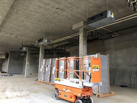 Retail store indoor units at our Long Beach project.