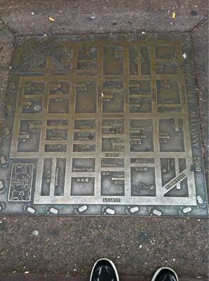 A map of Chinatown located in Ross Alley.