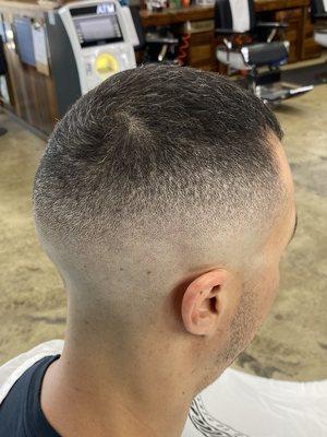 Mid skin fade