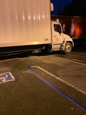 Handicap parking ignored