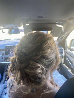 Gorgeous bridal updo done by Chelsea Berry