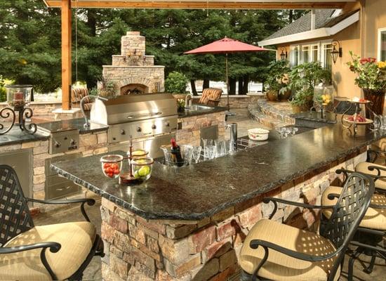 Outdoor kitchens, grills and patio furniture.