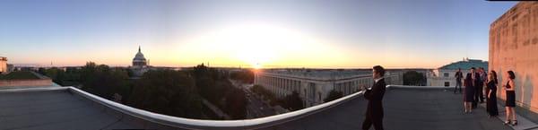 Sunset on the roof top