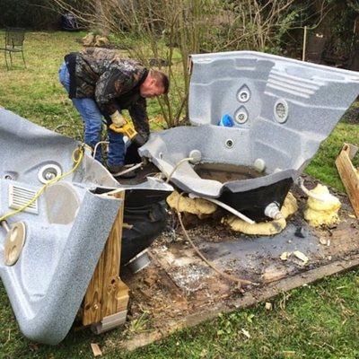 Hot Tub removal