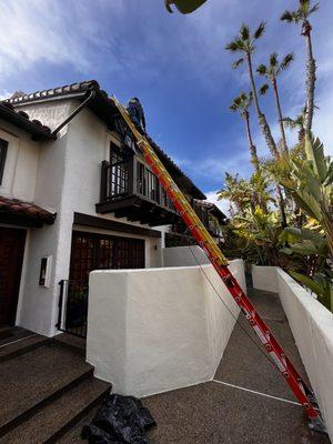 Gutter install for a condo in La Jolla