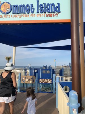 Playground on the beach