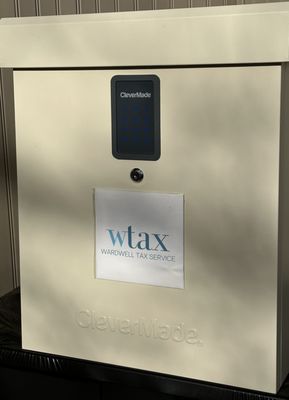 Tax Client Lock Box is secured with a pass code.