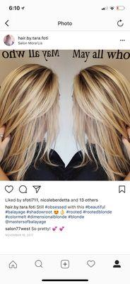 @hair.by.tara.foti.  ---instagram Work by Tara at Salon Mora'lis