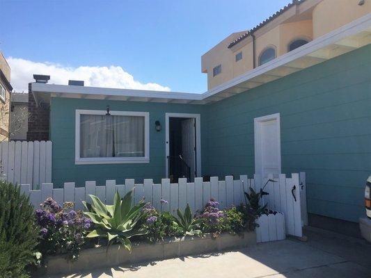 New windows at a beach house