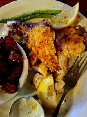 Grilled haddock