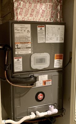 New Rheem 2-1/2 air handler