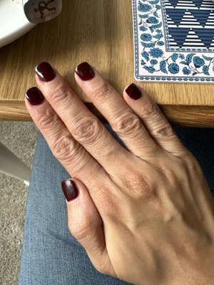 Dip merlot color