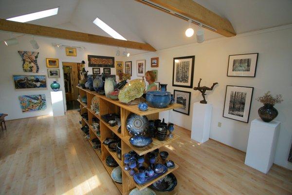 One of the gallery rooms at Portage Hill Art Gallery