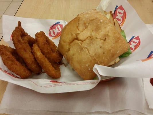 Turkey blt and onion rings