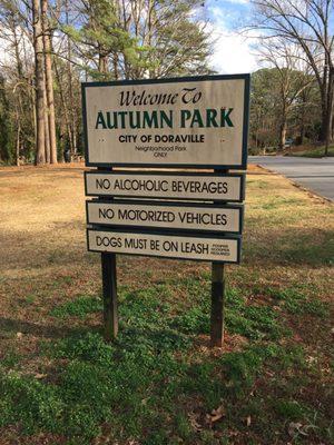 Park Sign