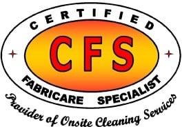 We are nationally "Certified FabriCare Specialists"