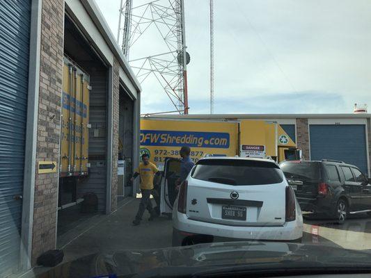 They're located in the SE corner of this storage/warehouse lot.  Drive to the back second row of units and you'll find the cars lined up.